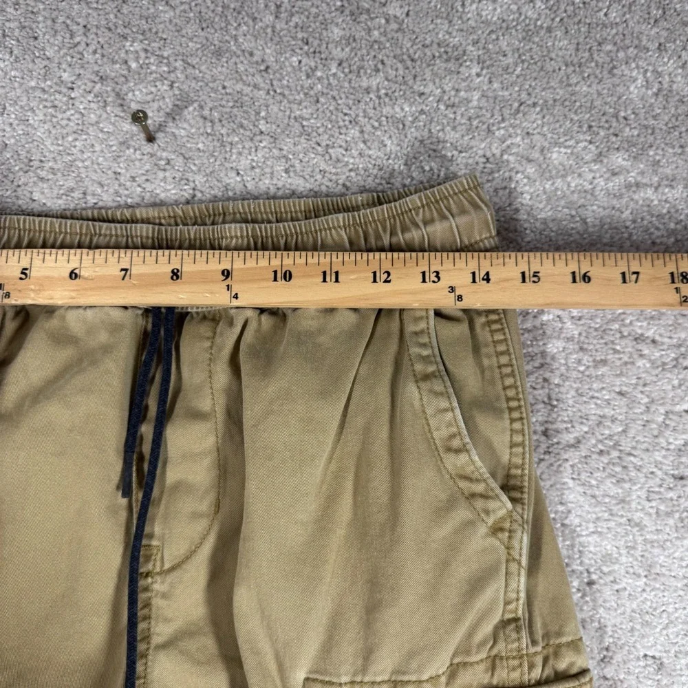 Aeropostale Mens XS Cargo Jogger Pants Khaki Tan Cotton Elastic Waist 4795 Y2K‎